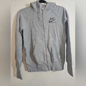 Nike Gray Zip-Up Hoodie